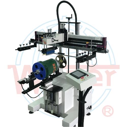 Large screen printer for curve surface (Auto registration)
